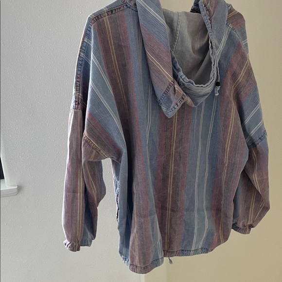 Vintage Andrew's Blues Women's Striped Utility Jacket -Multicolor cozy w/pockets - Picture 6 of 6